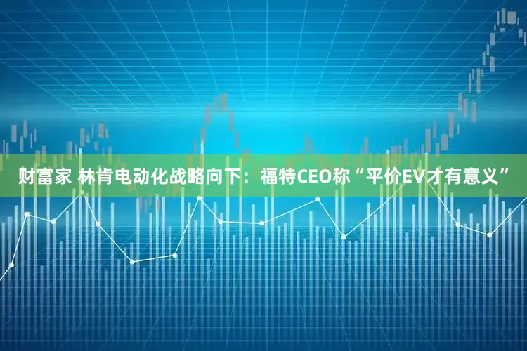 财富家 林肯电动化战略向下：福特CEO称“平价EV才有意义”